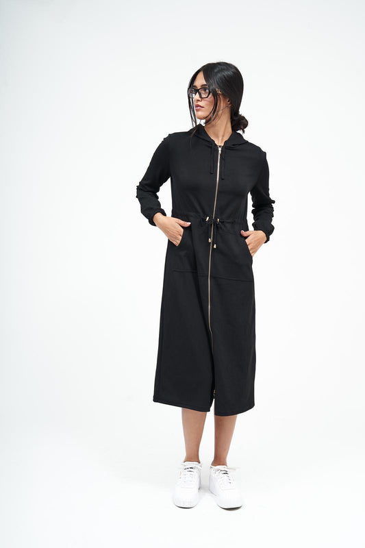 DF HOODIE DRESS LONG