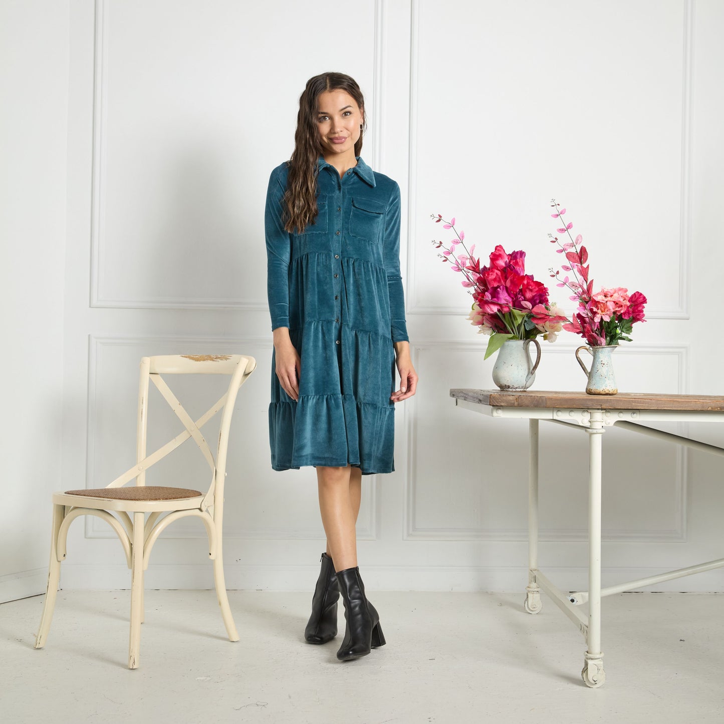 LIBBY DRESS RIB