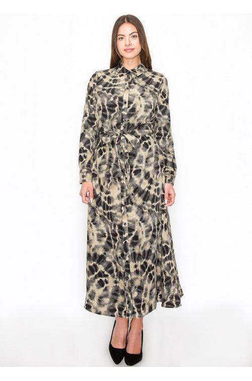 YAL PRINT SHIRT DRESS