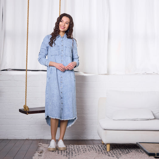 NOAH DRESS - DENIM