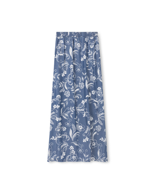 SLATE - LEO PRINTED STRAIGHT SKIRT