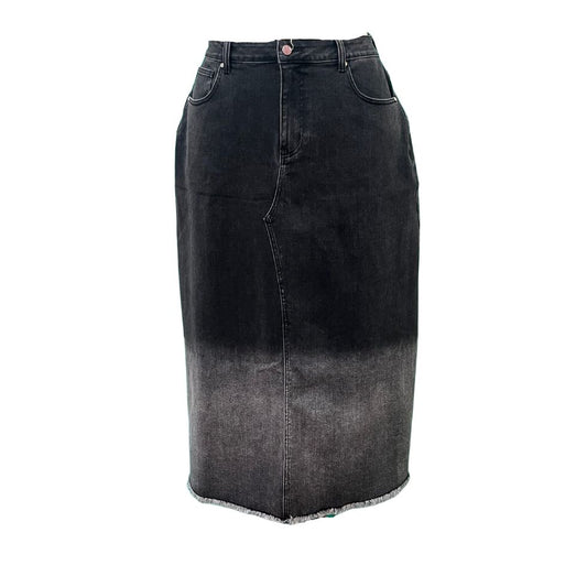 SWUUN - FINESSE MAXI SKIRT - BLACK DENIM