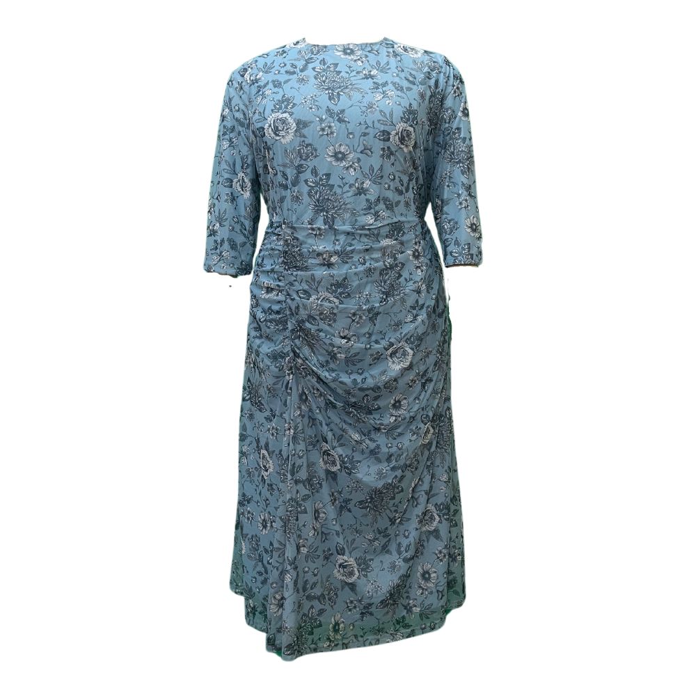 SWUUN - MUSE DRESS - BLUE FLORAL