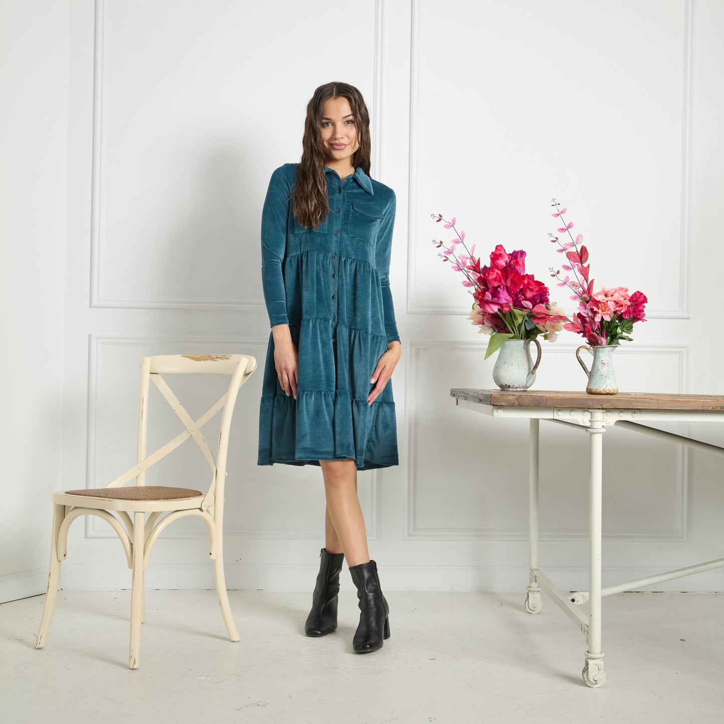 LIBBY DRESS RIB